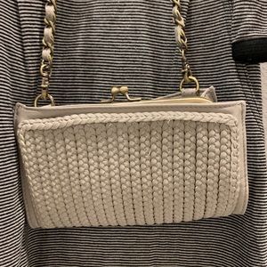 NWOT Anthropologie Woven Convertible Crossbody Bag